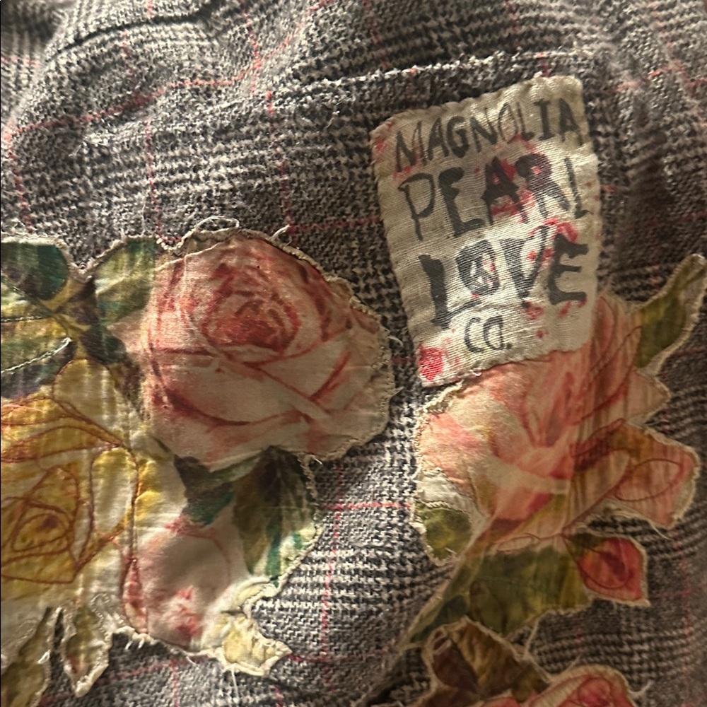 Magnolia Pearl Plaid pants with Red Accents - Picture 14 of 15